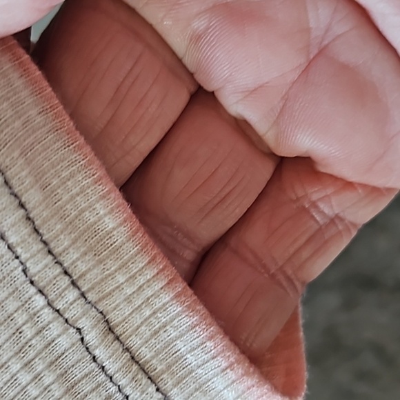 Maurices Brown Henley Long Sleeve Tee with Pink, Rust, and Off-white Stripes NWT - Picture 9 of 14